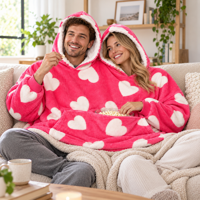 One fleece, two people