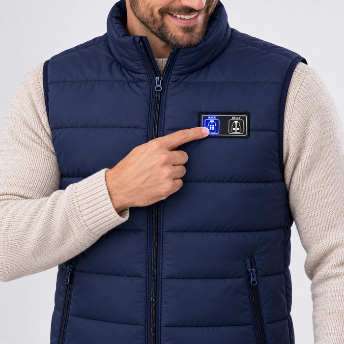 Warm the front, back or both