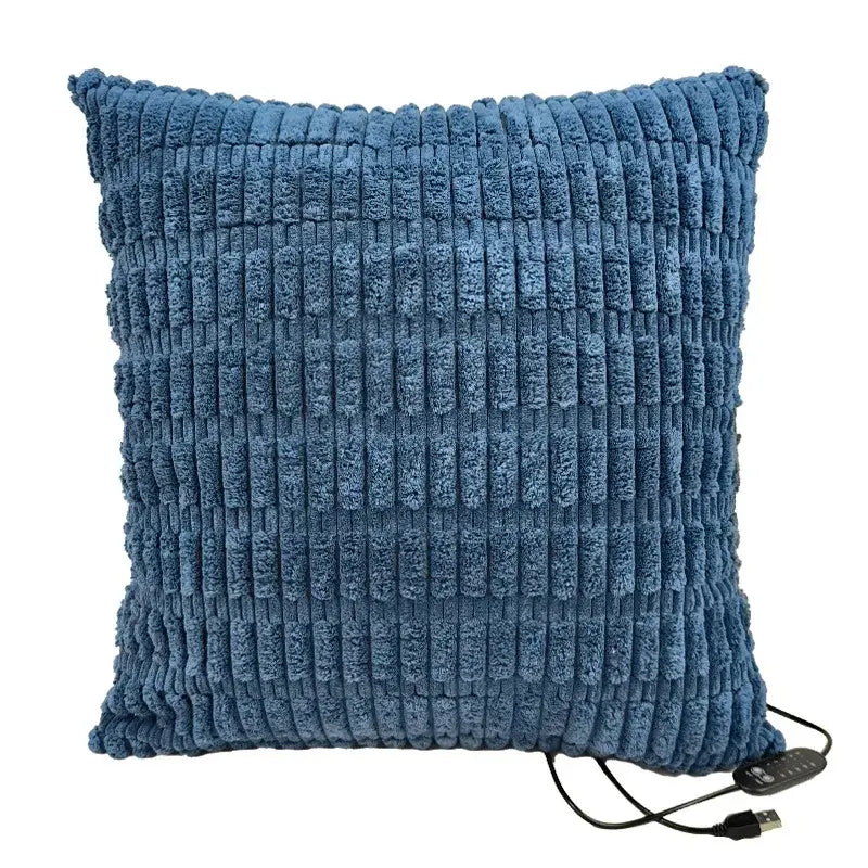 Blue USB heated cushion