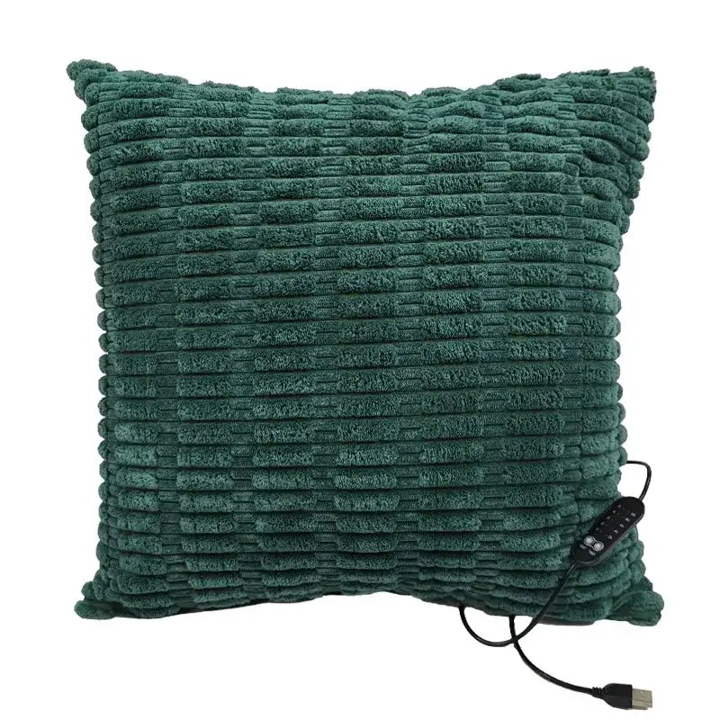 Dark Green USB heated cushion