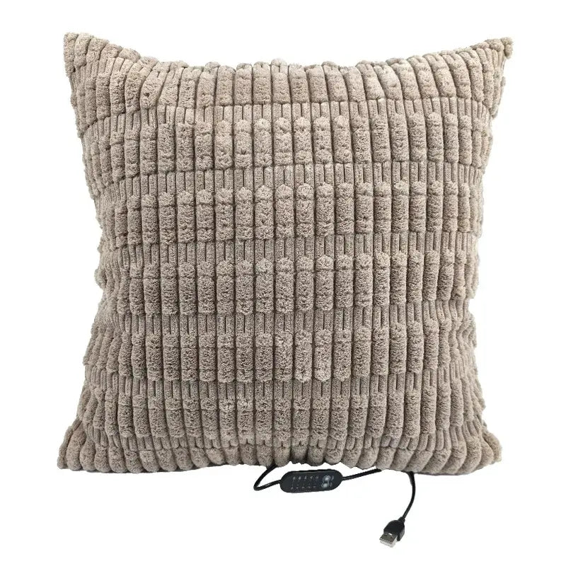 Light Brown USB heated cushion