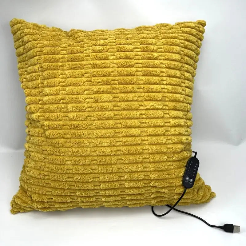 Yellow USB heated cushion