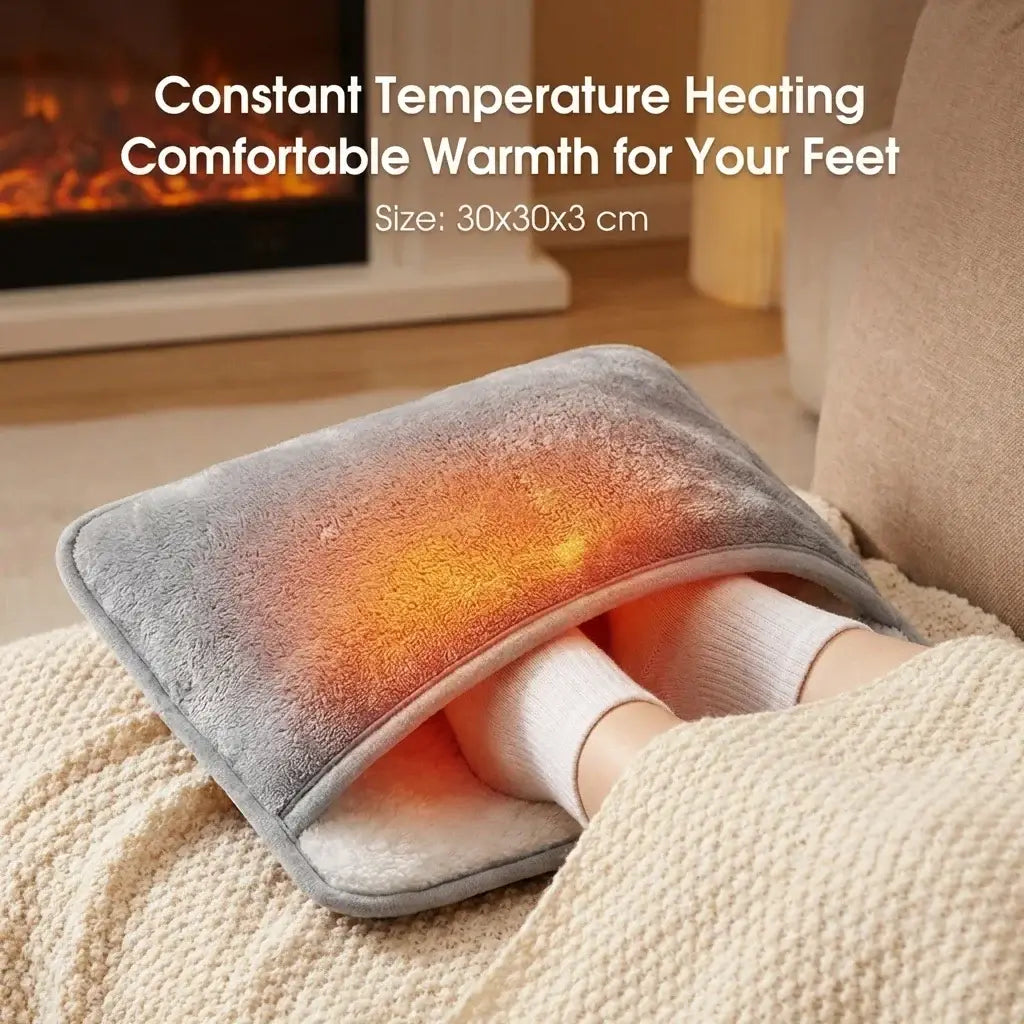 Dark grey USB heated foot pad