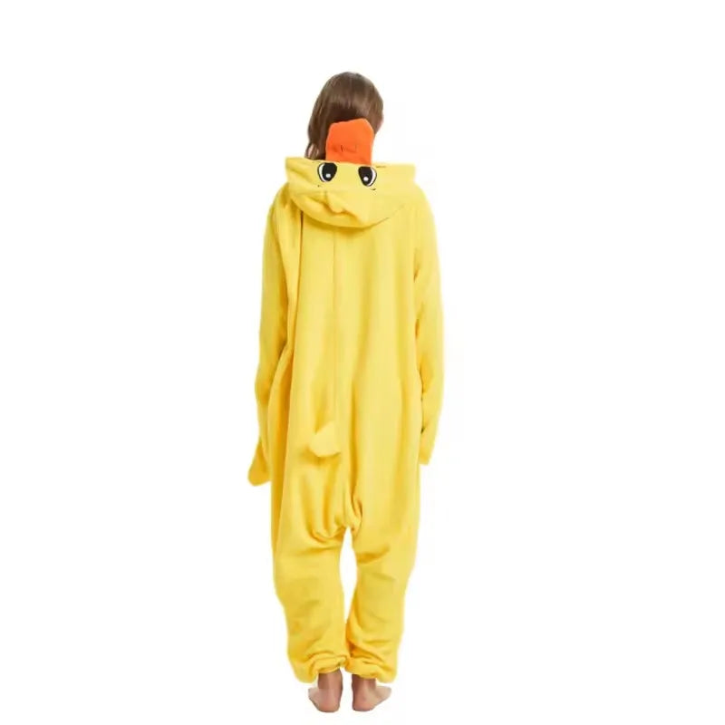 Back view of the Yellow Duck Onesie